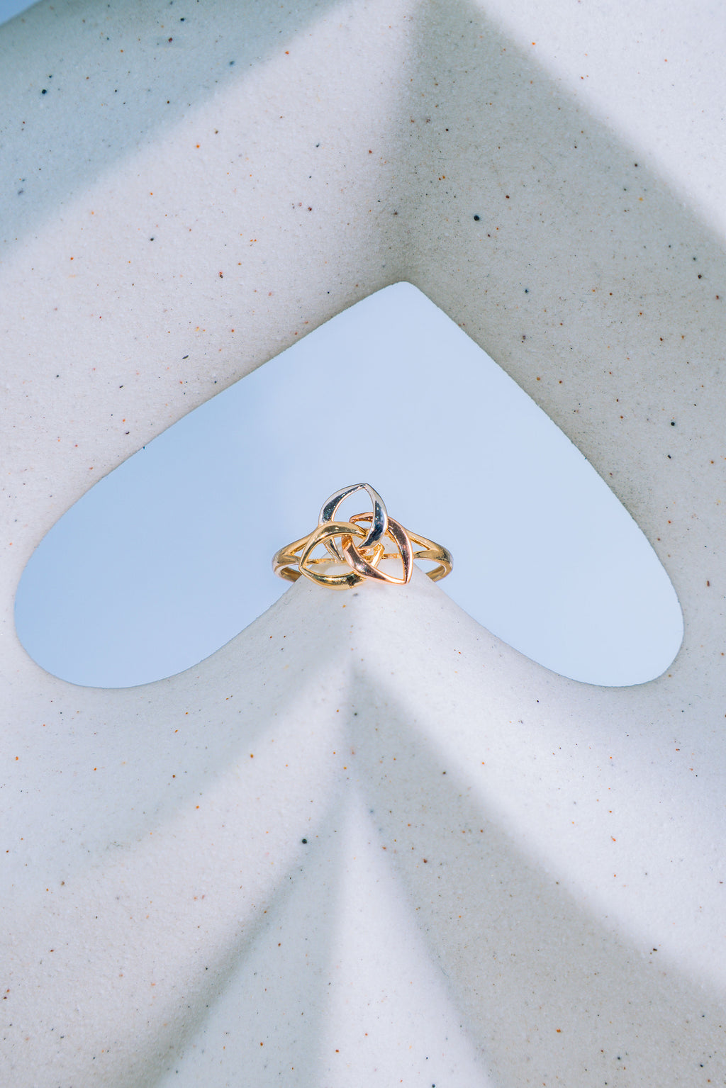 Anillo Triqueta 3 oros 14K