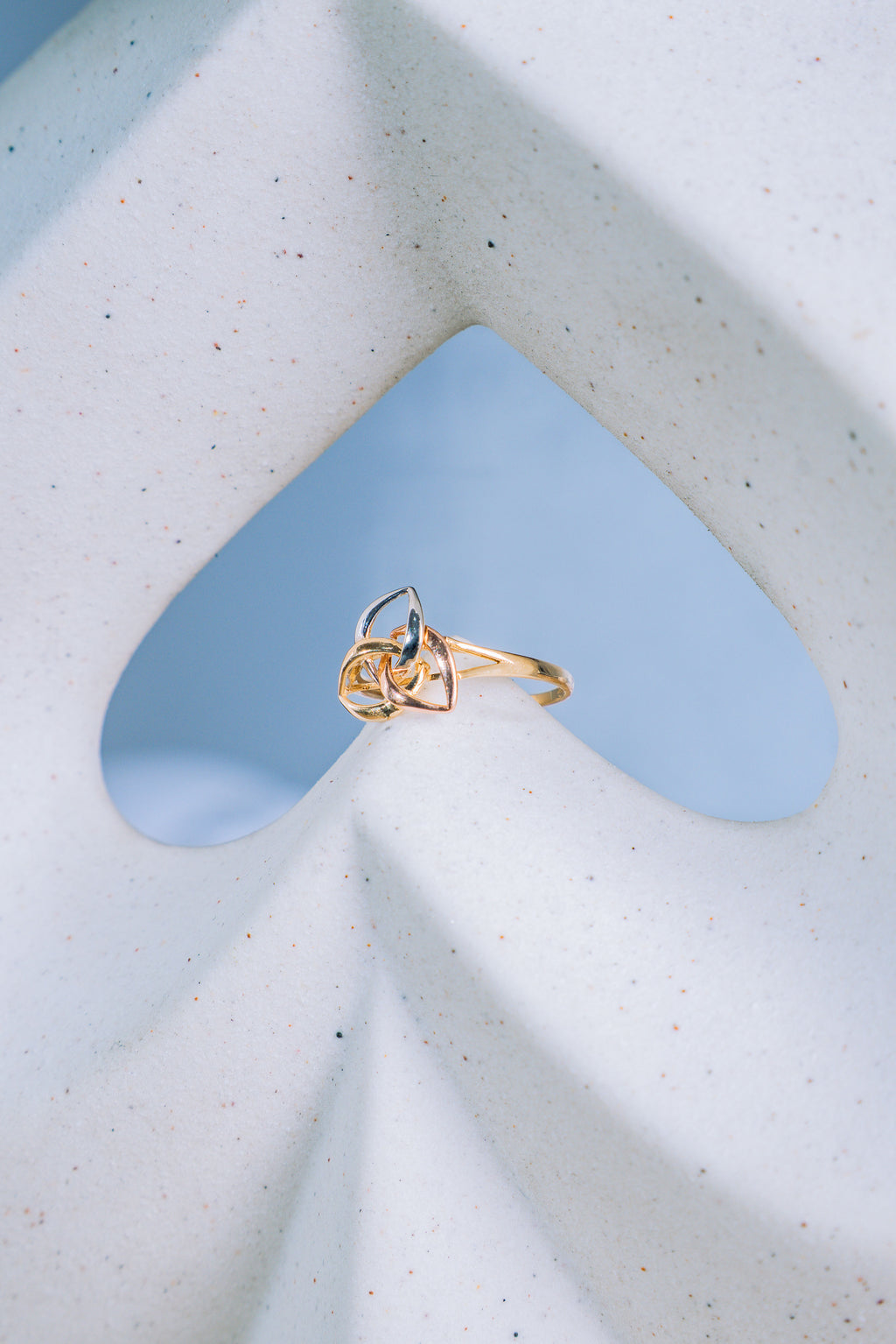 Anillo Triqueta 3 oros 14K
