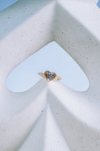 Anillo de 15 años corazón 3 oros 14K