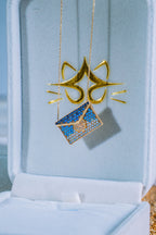 Gargantilla de carta 14K