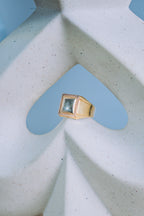 Anillo caballero 3 oros 14K