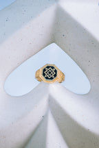 Anillo caballero estrella de lada 10K