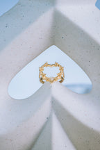 Anillo Corazón con púas 10K