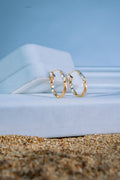 Argollas entorchadas 3 oros 14K