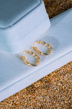 Argollas entorchadas 3 oros 14K
