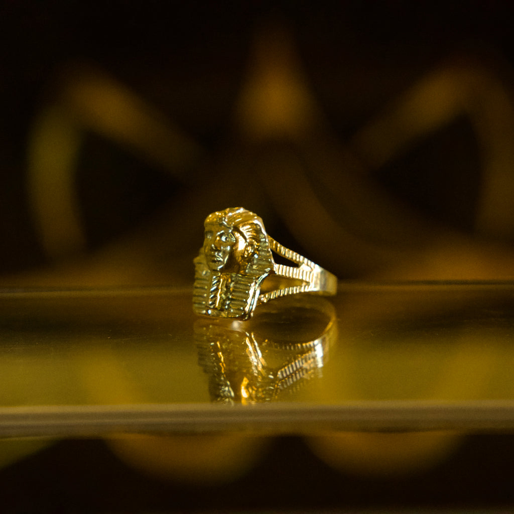Anillo Faraón Egipcio 10K