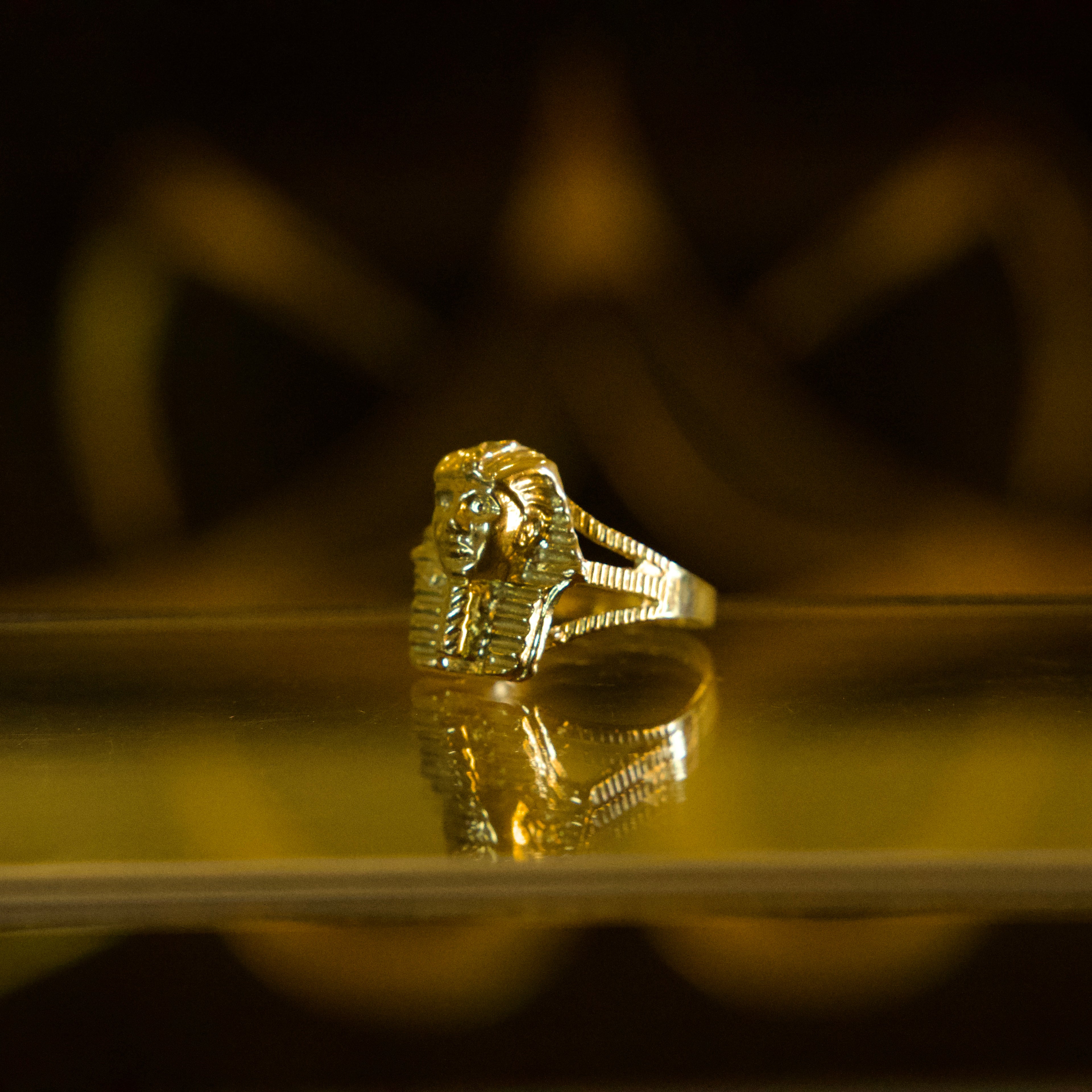 Anillo Faraón Egipcio 10K