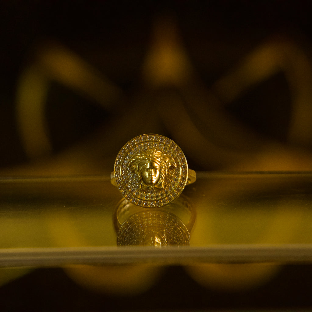 Anillo Versace Circular 10K