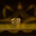 Anillo de Cadena con Zirconias Blancas 14K