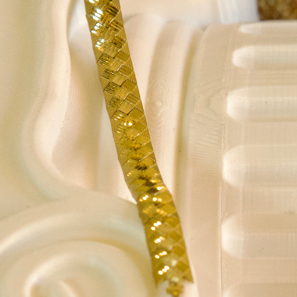 Pulsera plana para dama 10K