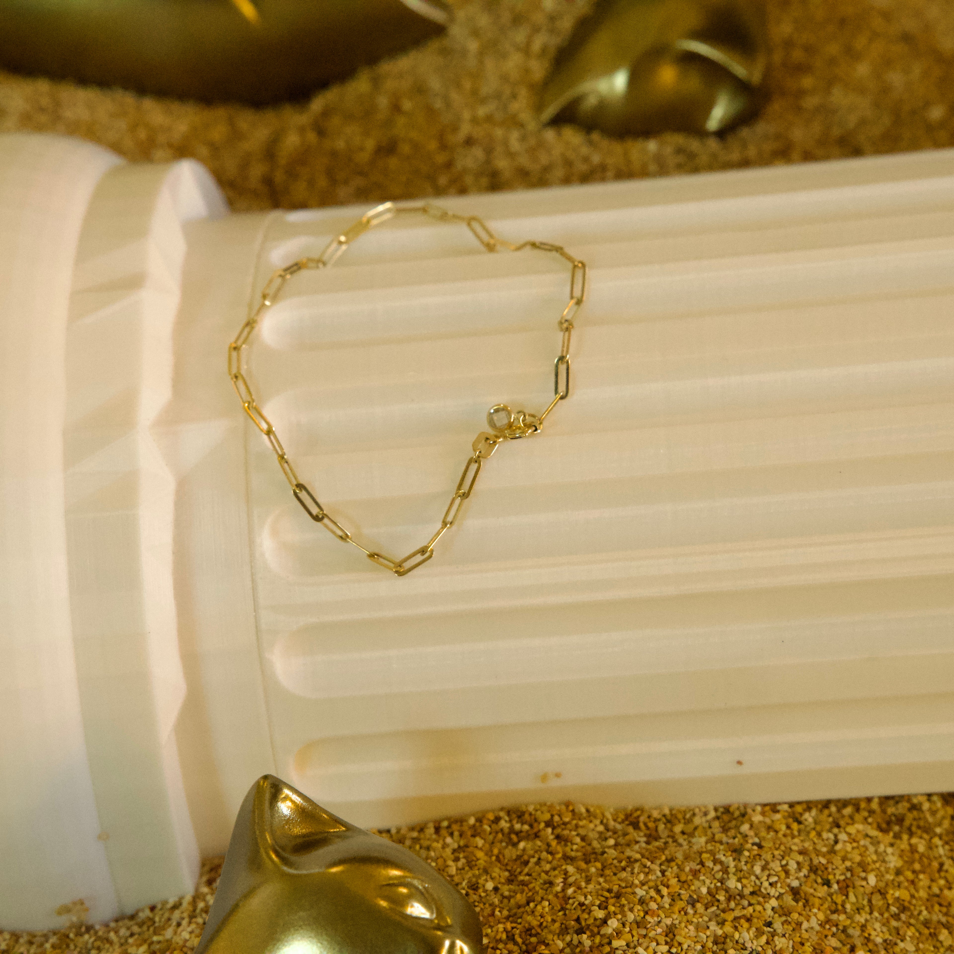 Pulsera Paper Clip 10K