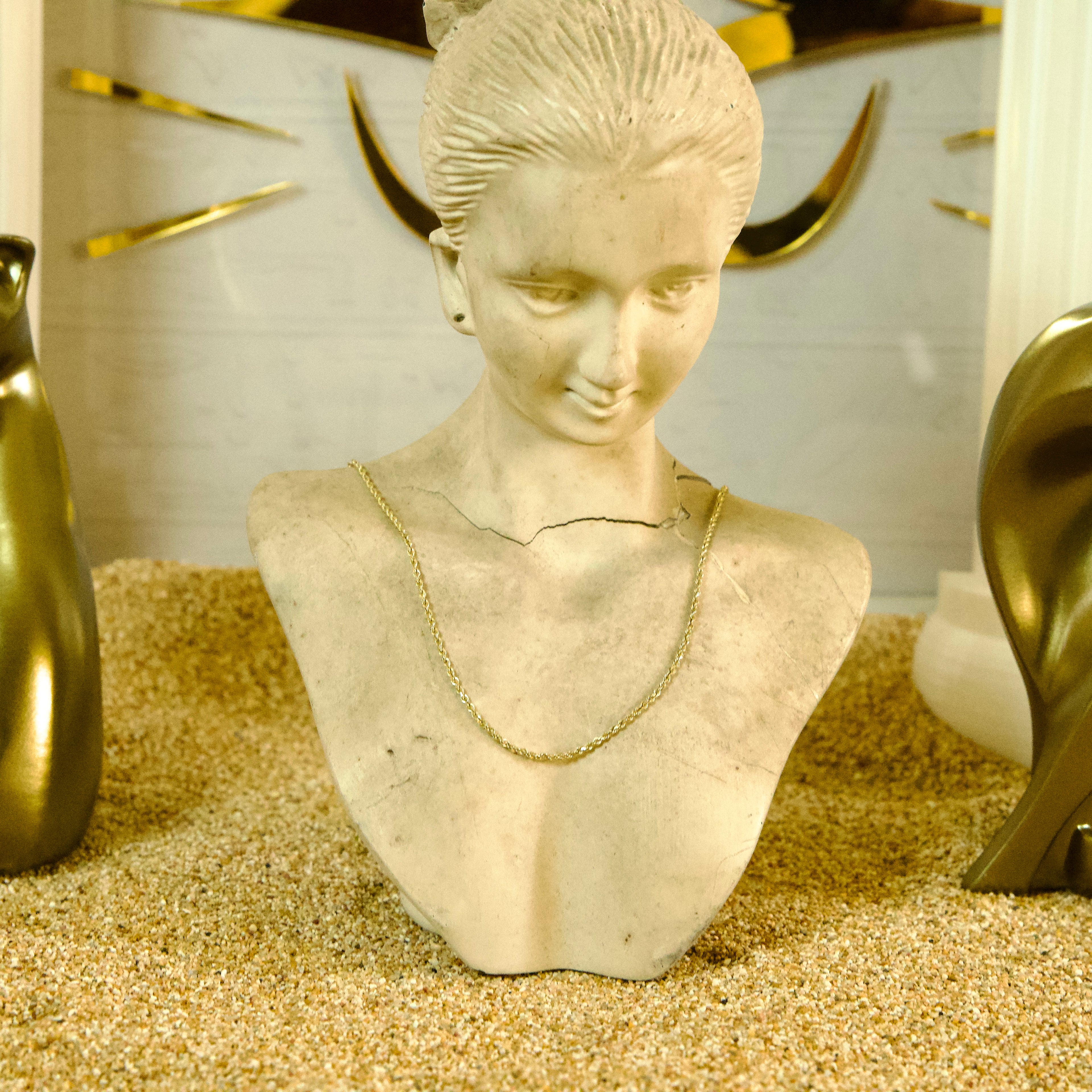 Cadena Lazo Sólido 10K