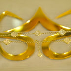 Cadena Van Cleef blanca mediana 10K