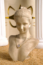 Cadena de un solo Trébol blanco aperlado 10K