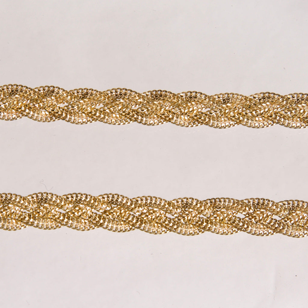 Cadena Trenzada Tejida 10K