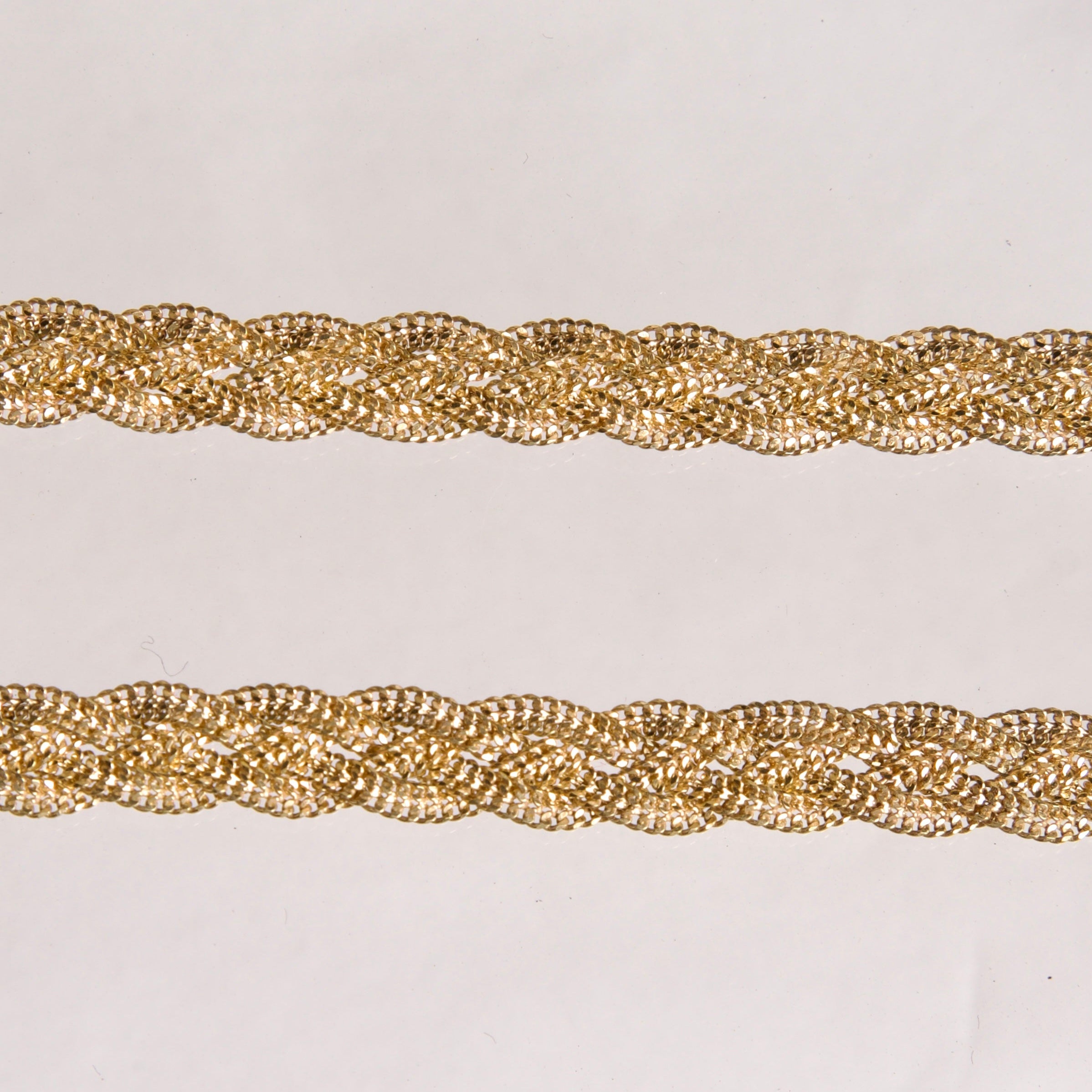 Cadena Trenzada Tejida 10K