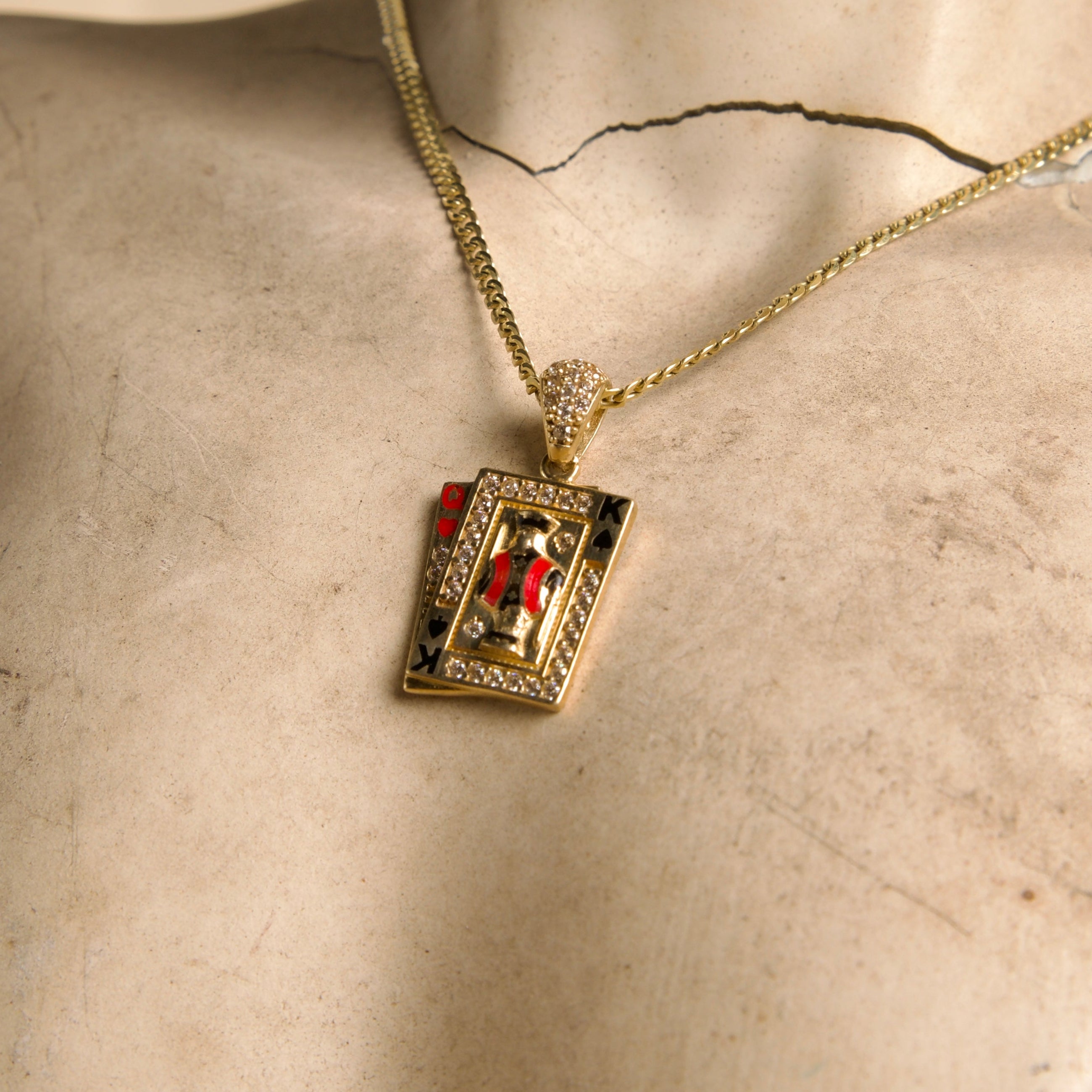 Dije de Cartas de Baraja 10K