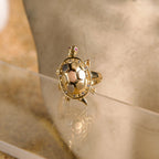 Anillo de Tortuga 3 oros 14K