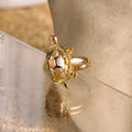Anillo de Tortuga 3 oros 14K