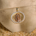 Dije Circular Virgen de Guadalupe 3 oros 10K