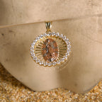 Dije Circular Virgen de Guadalupe 3 oros 10K