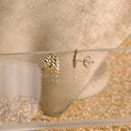 Aretes de Corazón dorados 10K