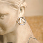 Aretes con la letra A 10K