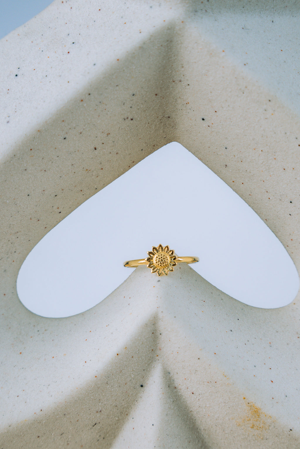 Anillo girasol 10K