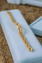 Esclava bizantina placa con puma 14K