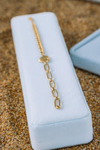 Pulsera vacía con corazón 10K