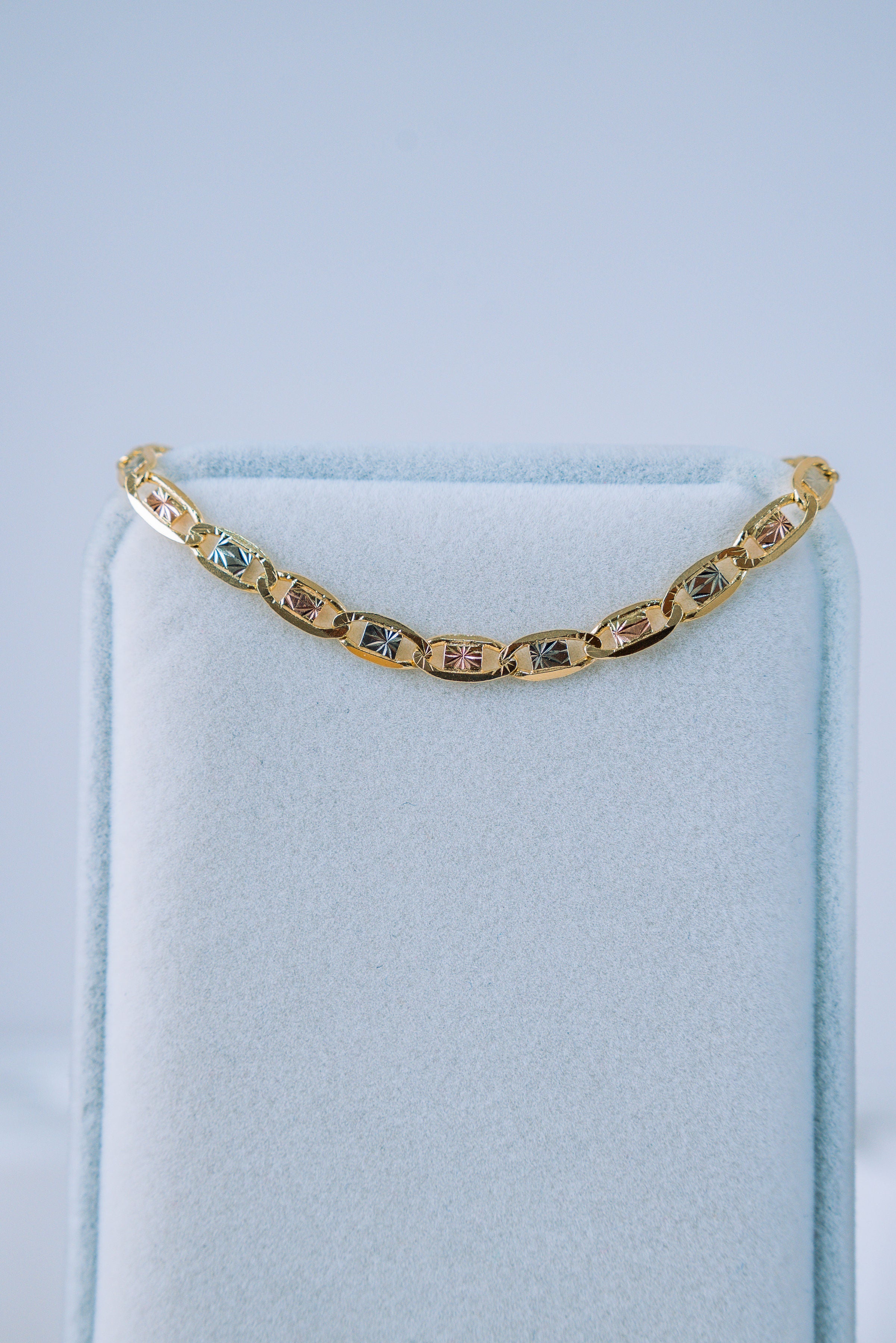 Pulsera 3 oros valentino 10K