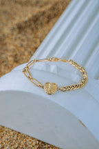 Pulsera vacía con corazón 10K