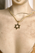 Dije estrella de David 10K