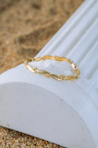 Pulsera de hojitas 10K