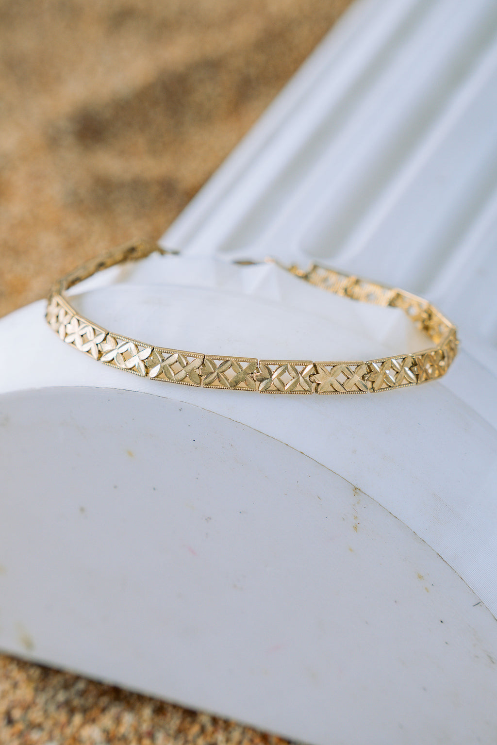 Pulsera para dama rectangular 10K