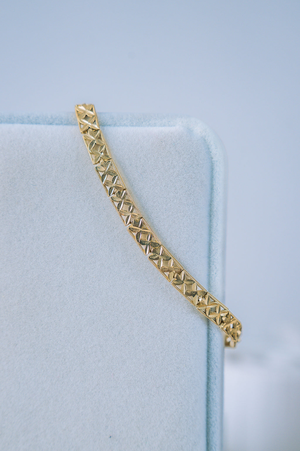 Pulsera para dama rectangular 10K