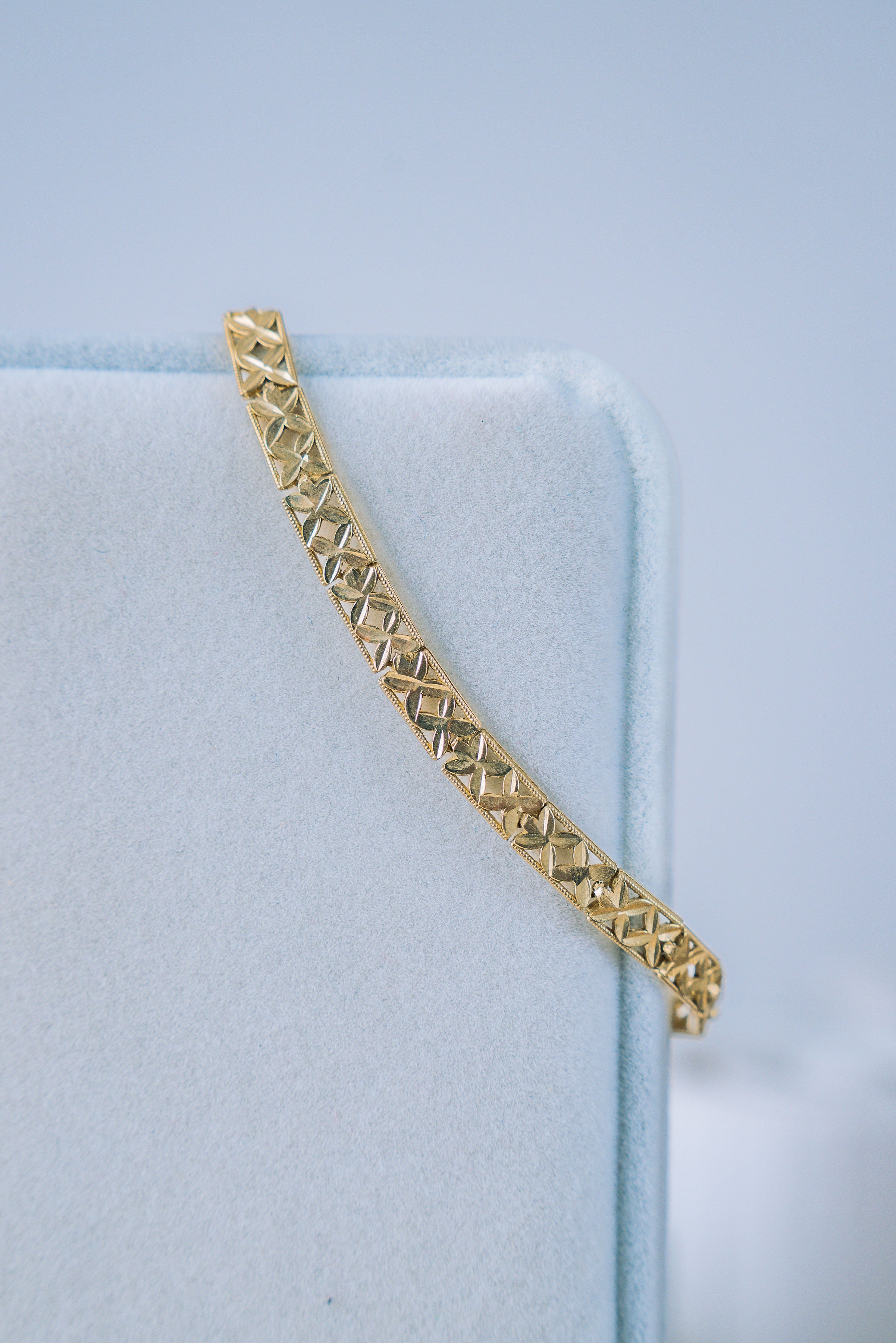Pulsera para dama rectangular 10K