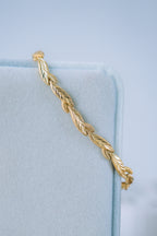 Pulsera de hojitas 10K