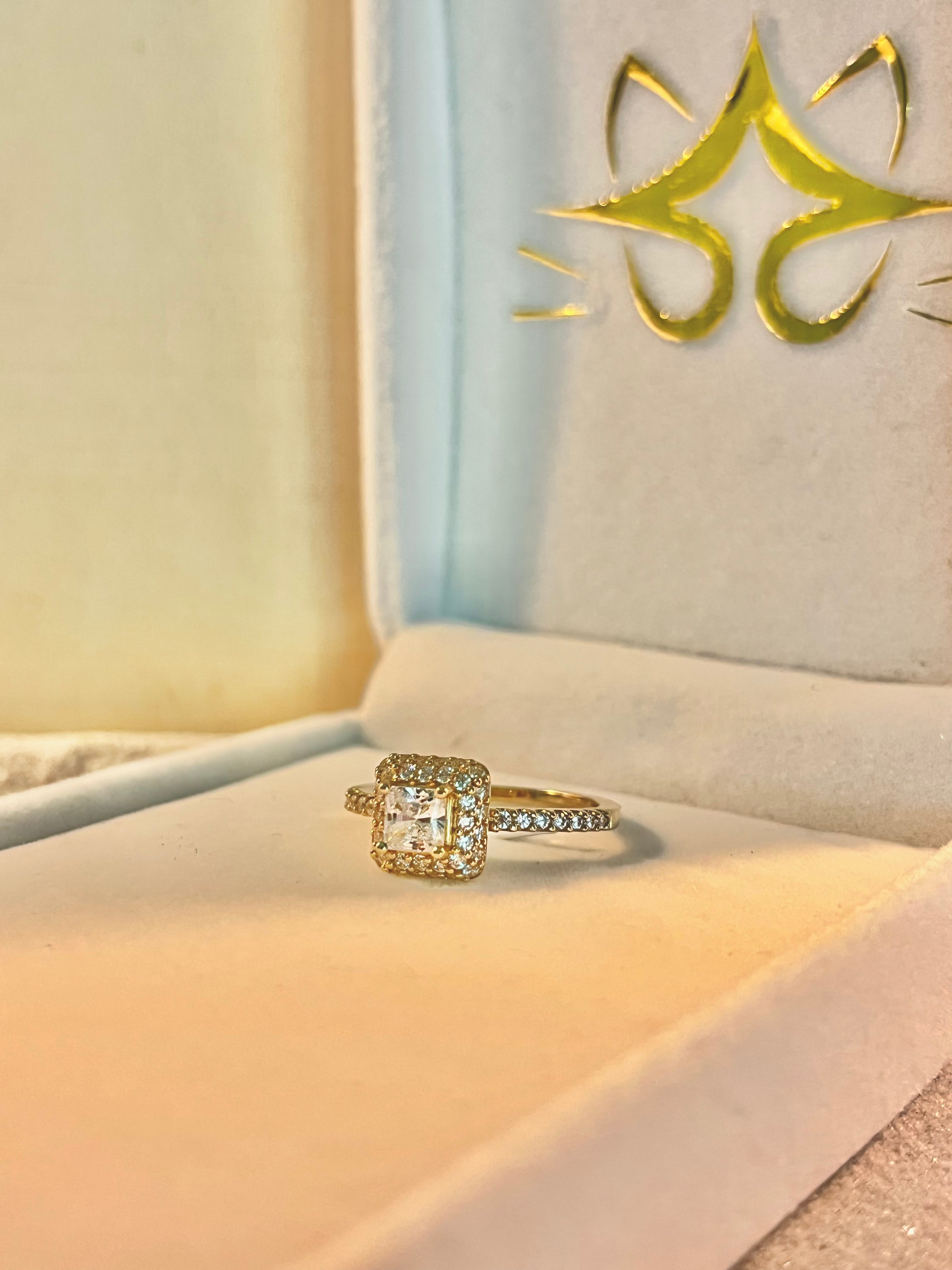 Anillo de compromiso 14K