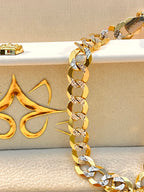 Pulsera Cubana Diamantada 10K
