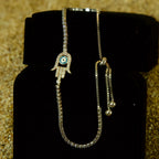 Pulsera de Plata con Mano de Fátima