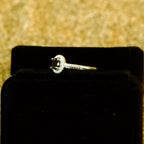 Anillo de Plata con piedra negra circular