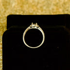 Anillo de Plata con piedra negra circular